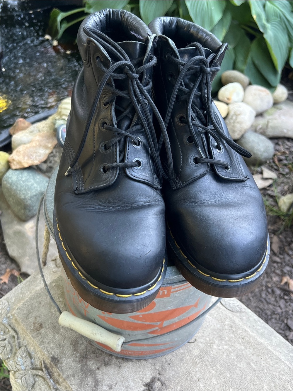 Men's Black leather 939 Dr. Martens